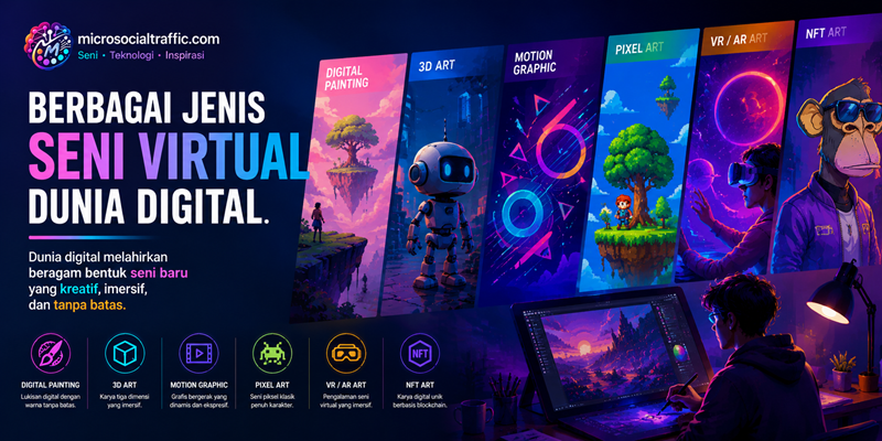 Berbagai Jenis Seni Virtual Dunia Digital Memahami Ragam Bentuk dan Medianya
