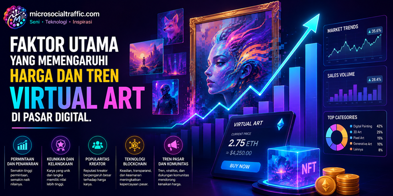 Faktor Utama yang Memengaruhi Harga dan Tren Virtual Art di Pasar Digital