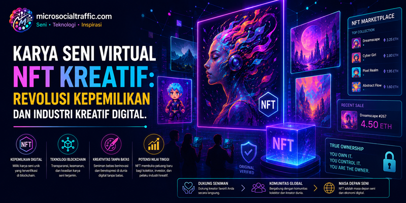 Karya Seni Virtual NFT Kreatif Revolusi Kepemilikan dan Industri Kreatif Digital