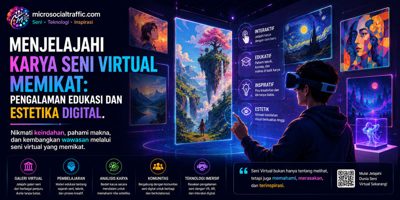 Menjelajahi Karya Seni Virtual Memikat Pengalaman Edukasi dan Estetika Digital