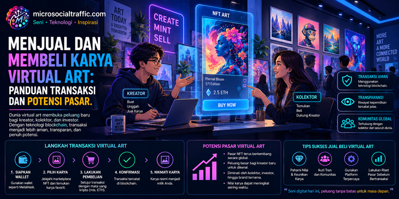 Menjual dan Membeli Karya Virtual Art Panduan Transaksi dan Potensi Pasar