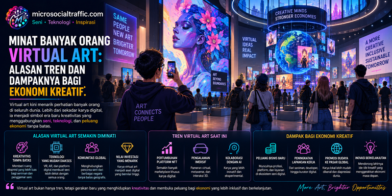 Minat Banyak Orang Virtual Art Alasan Tren dan Dampaknya bagi Ekonomi Kreatif