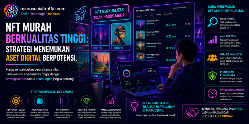 NFT Murah Berkualitas Tinggi Strategi Menemukan Aset Digital Berpotensi