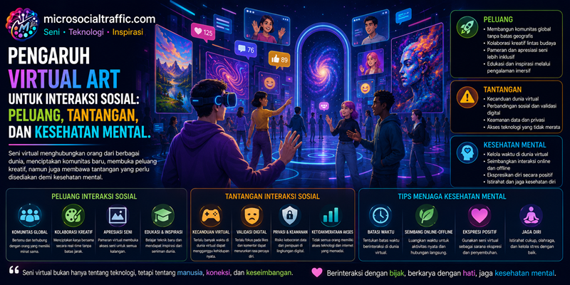 Pengaruh Virtual Art untuk Interaksi Sosial Peluang, Tantangan dan Kesehatan Mental