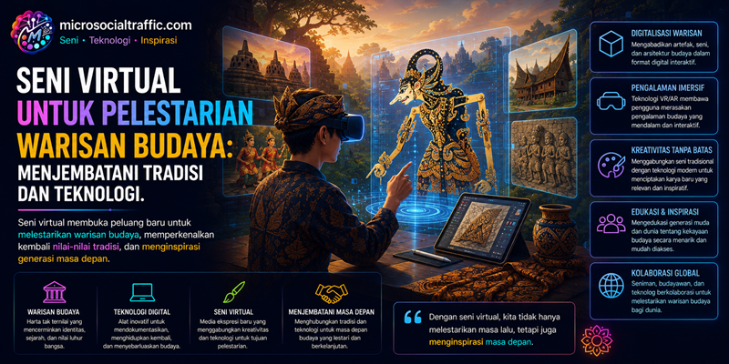 Seni Virtual untuk Pelestarian Warisan Budaya Menjembatani Tradisi dan Teknologi