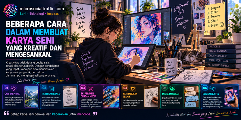 Beberapa Cara Dalam Membuat Karya Seni yang Kreatif dan Mengesankan