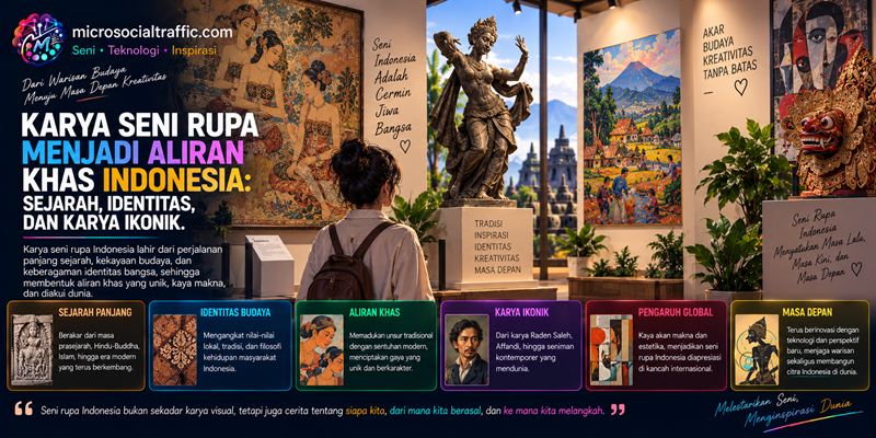 Karya Seni Rupa Menjadi Aliran Khas Indonesia Sejarah, Identitas dan Karya Ikonik