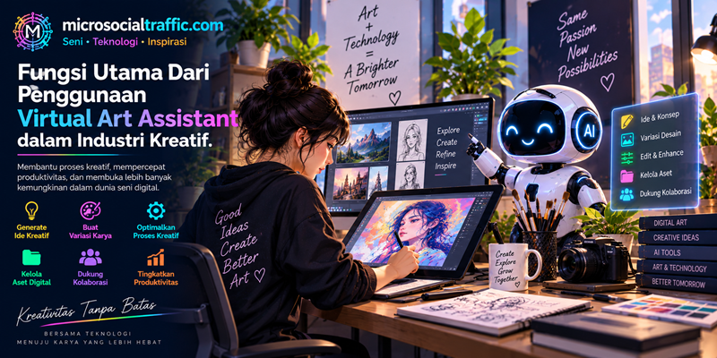 Fungsi Utama Dari Penggunaan Virtual Art Assistant dalam Industri Kreatif