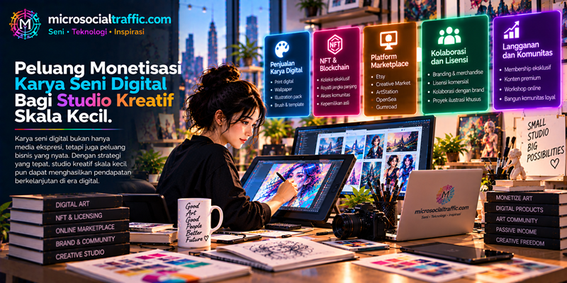Peluang Monetisasi Karya Seni Digital Bagi Studio Kreatif Skala Kecil